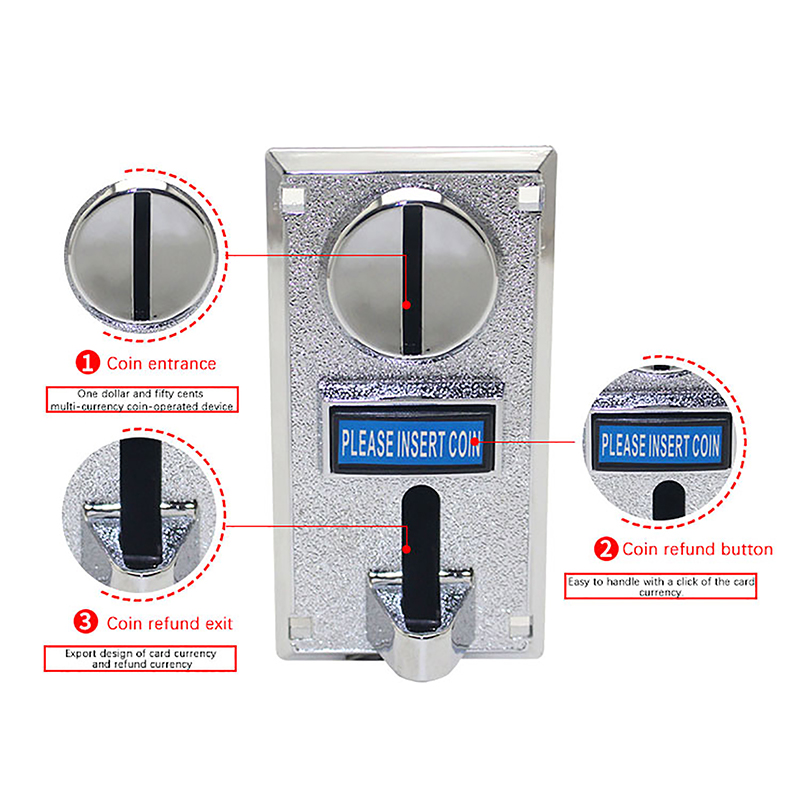 Arcade Game Vending Machine - 616 Electronic Multi Coin Acceptor Selector