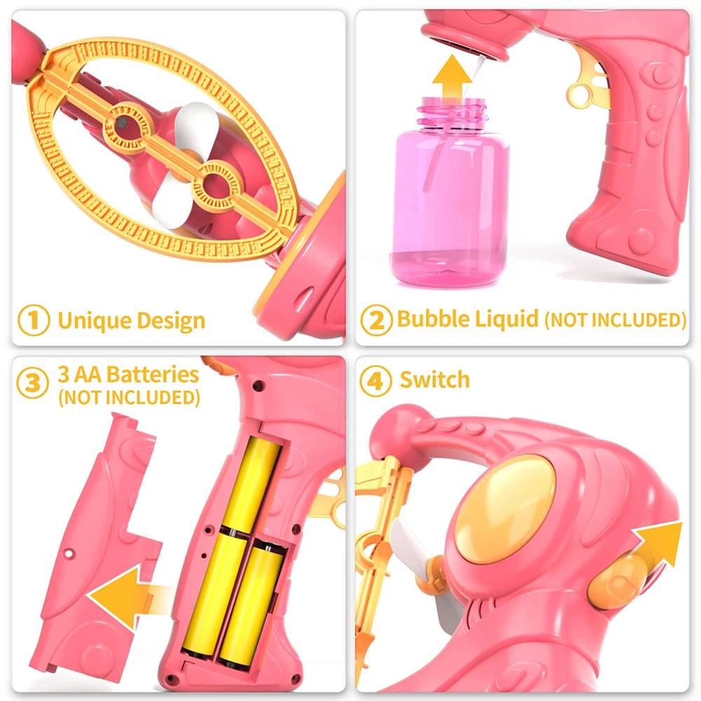 Automatic Bubble Gun Blowing E - Bubble Gum Machine 评论和价格