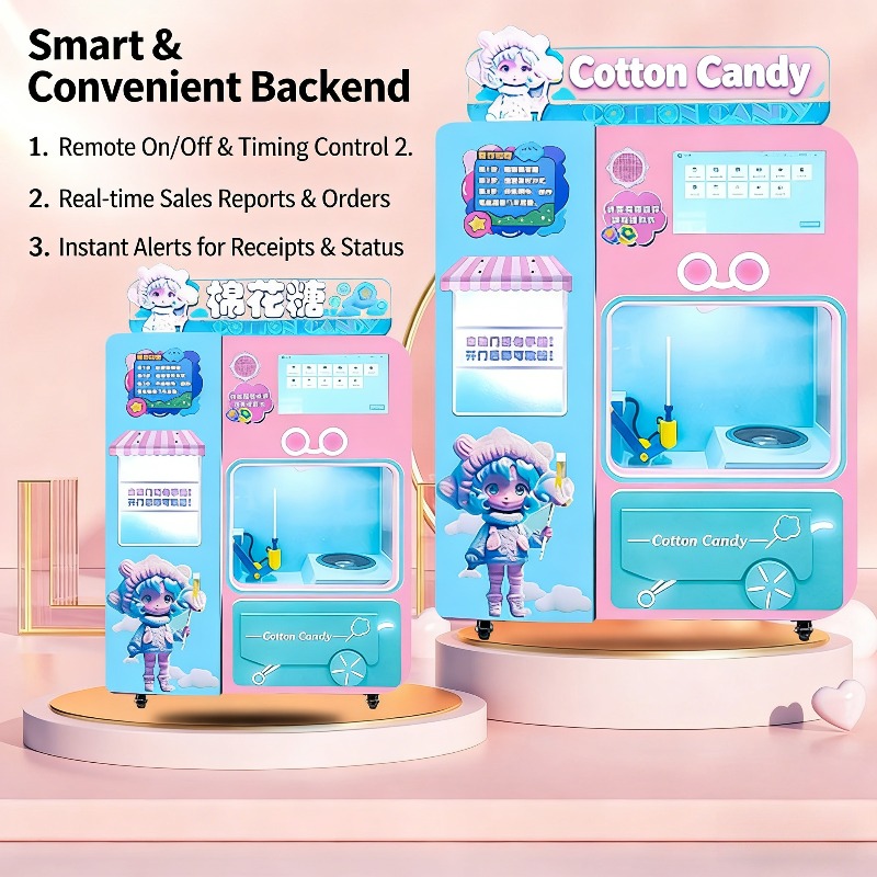 FOB Automatic Cotton Candy Ven - Vending Machine Qr Code 评论和价格