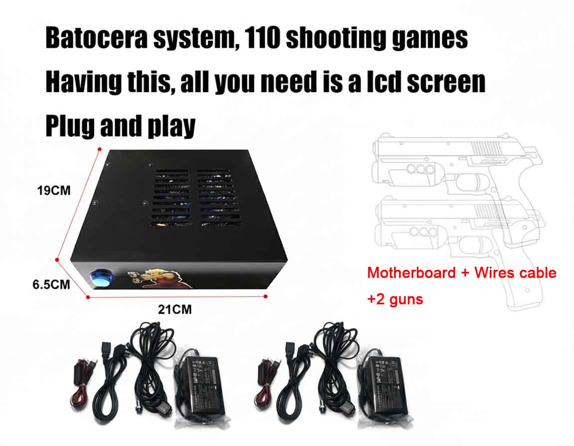 Batocera Game System With Dual - Gun Shooting Arcade 评论和价格