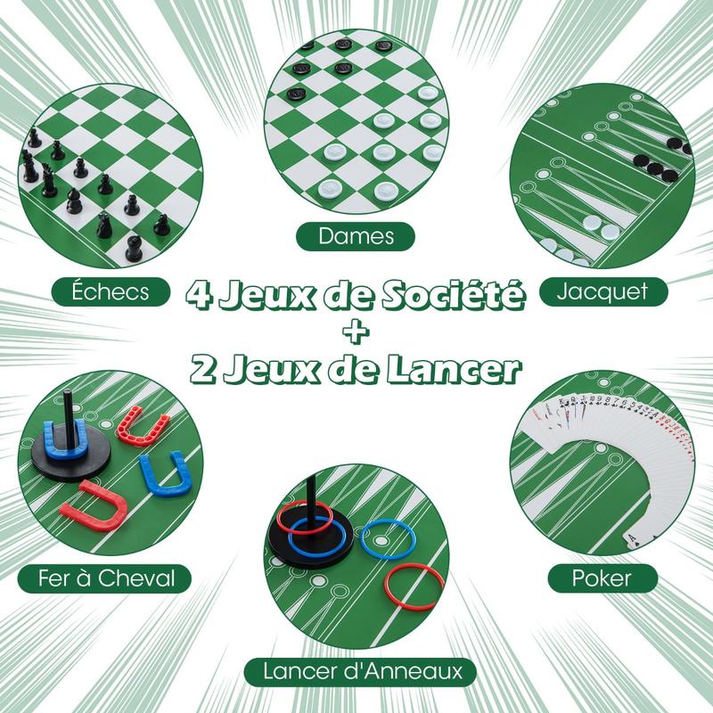 12-in-1 Combo Game Table Set w - Air Hockey Table 评论和价格
